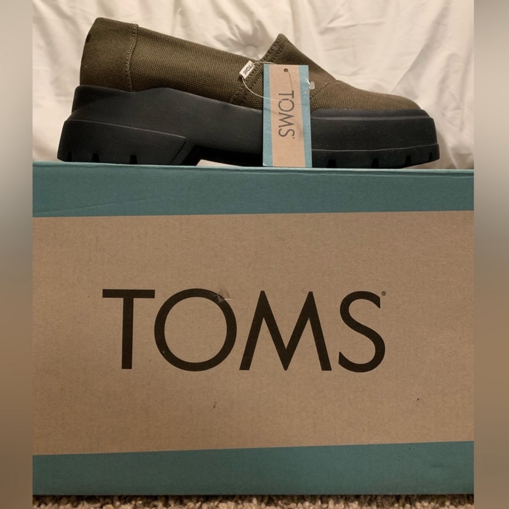 Toms Olive Green Combat Boots